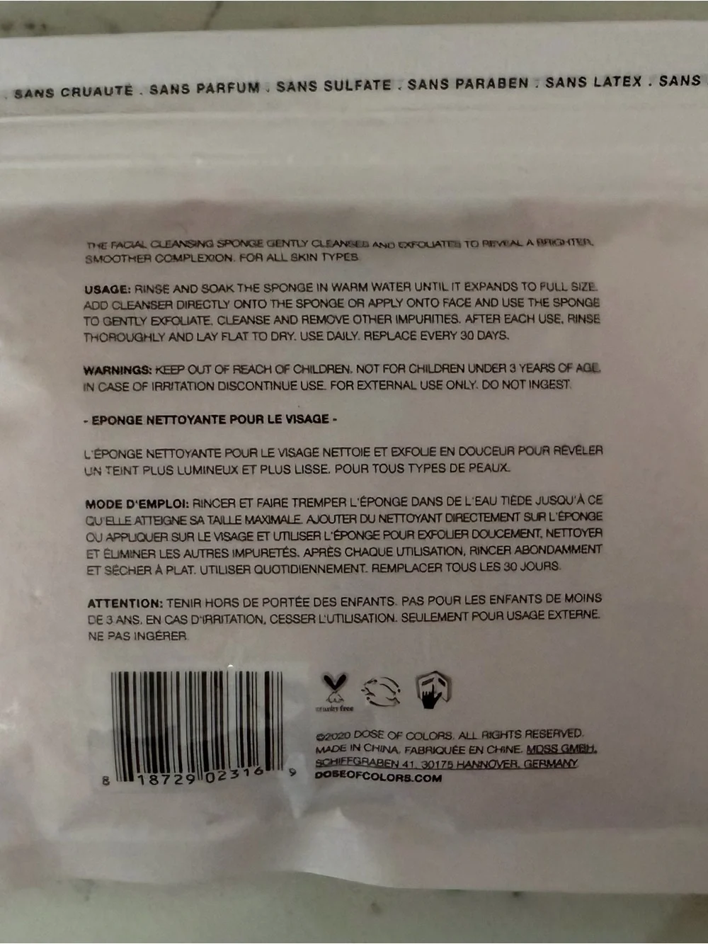 Dose of Colors facial cleansing